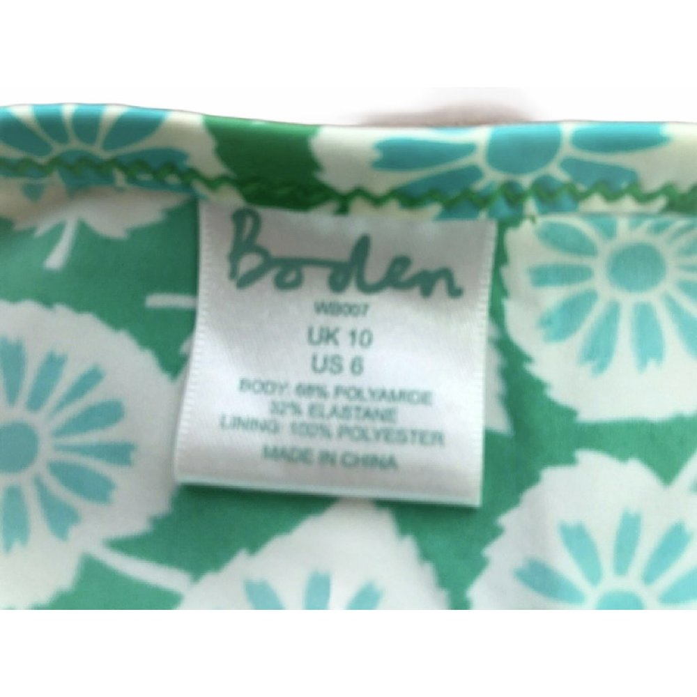 Boden Women's Swimsuit Top Tankini Green Blue 6 - Picture 3 of 6